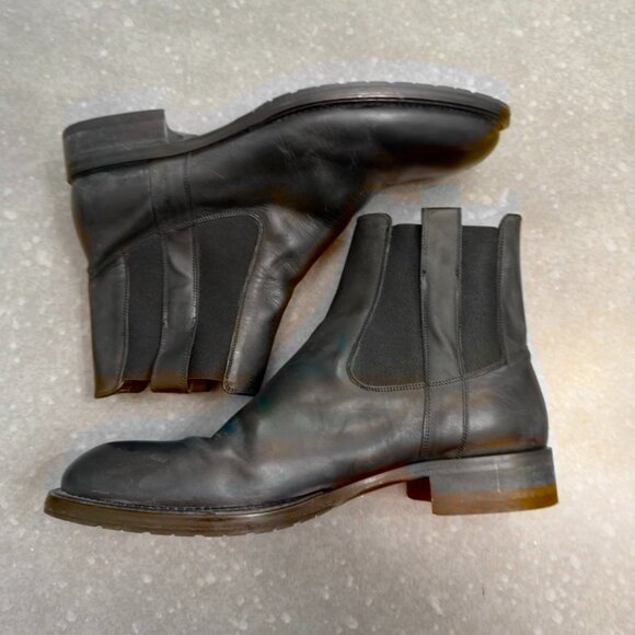 Johnston & Murphy Black Italian Leather Chelsea Boots – Size 12M - Picture 3 of 11